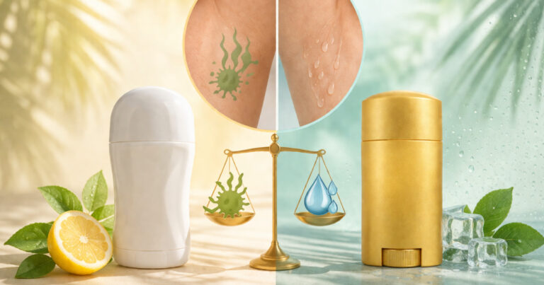 deodorant vs antiperspirant comparison for hot climates